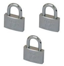 CADEADO 30MM ARCO INOX 3UNID