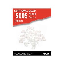 5005 SOFT OVAL BEAD CLEAR C30